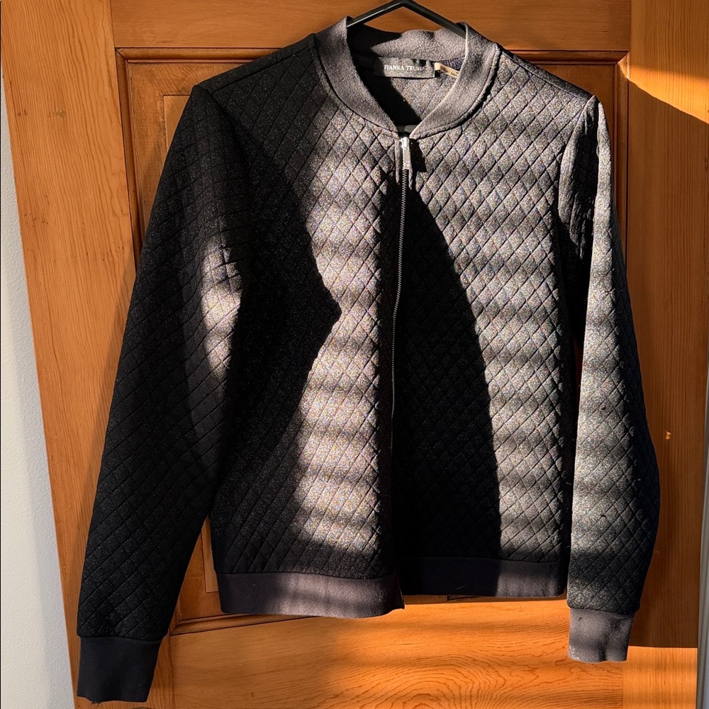 Ivanka Trump Dark Gray Knit Top